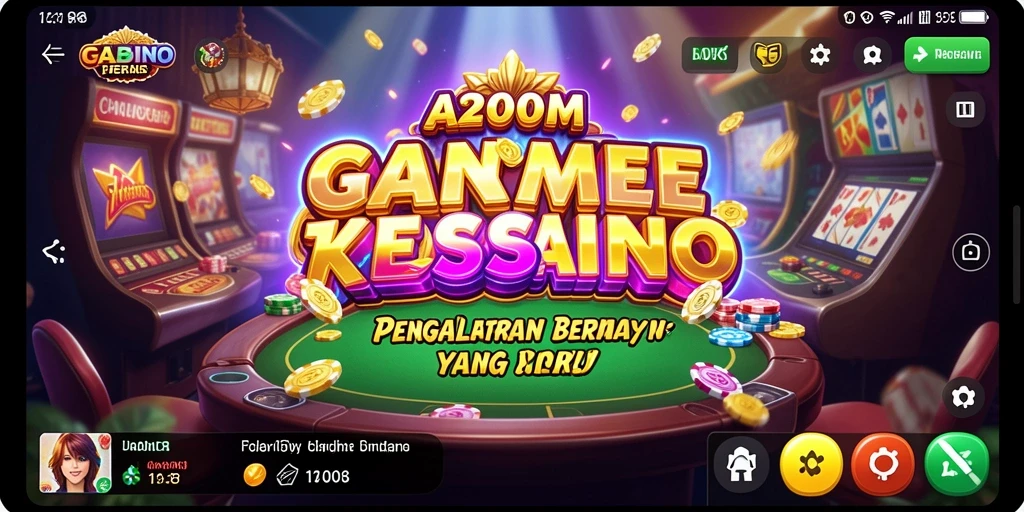 Tampilan menarik dari gameplay Kasino A200M yang menawan.