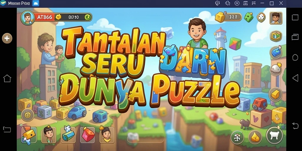 Screenshot AT866 menunjukkan momen seru saat menyelesaikan teka-teki.