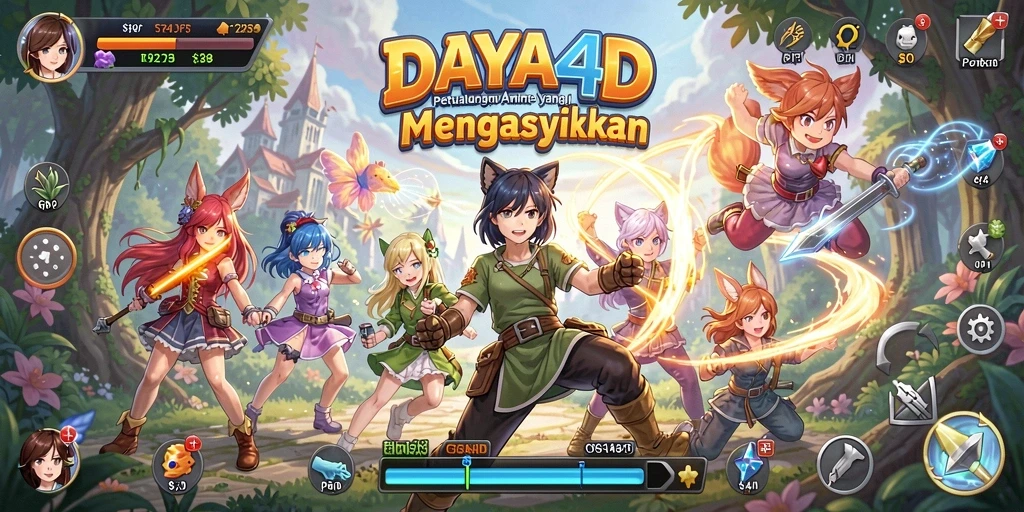 Tampilan gameplay yang seru dan penuh warna di DAYA4D.