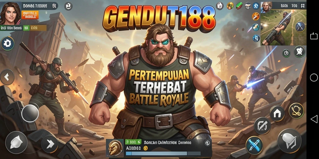 Tampilan seru dari gameplay GENDUT188 di medan pertempuran.
