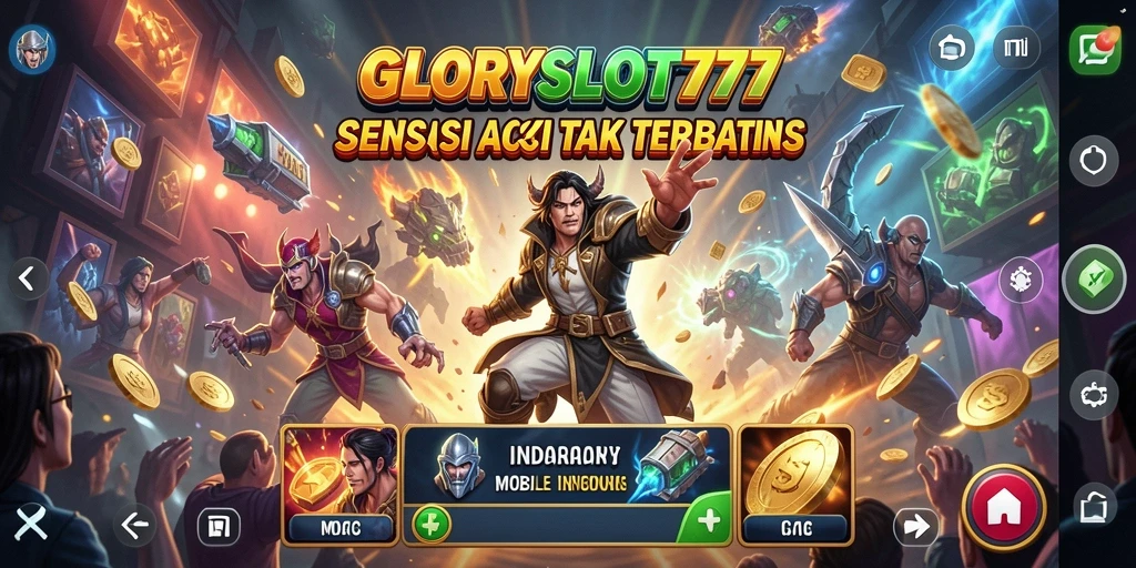 Screenshot GLORYSLOT777 menampilkan aksi seru dan mendebarkan.