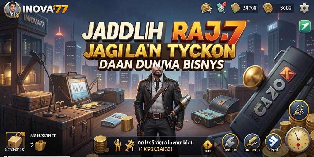 Tampilan gameplay menarik dari INOVA77 yang menggambarkan dunia bisnis.