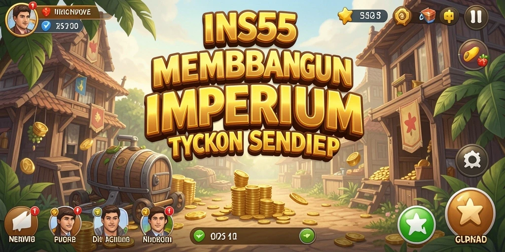 Tampilan gameplay <strong>INS55</strong> yang seru dan penuh strategi Tycoon.
