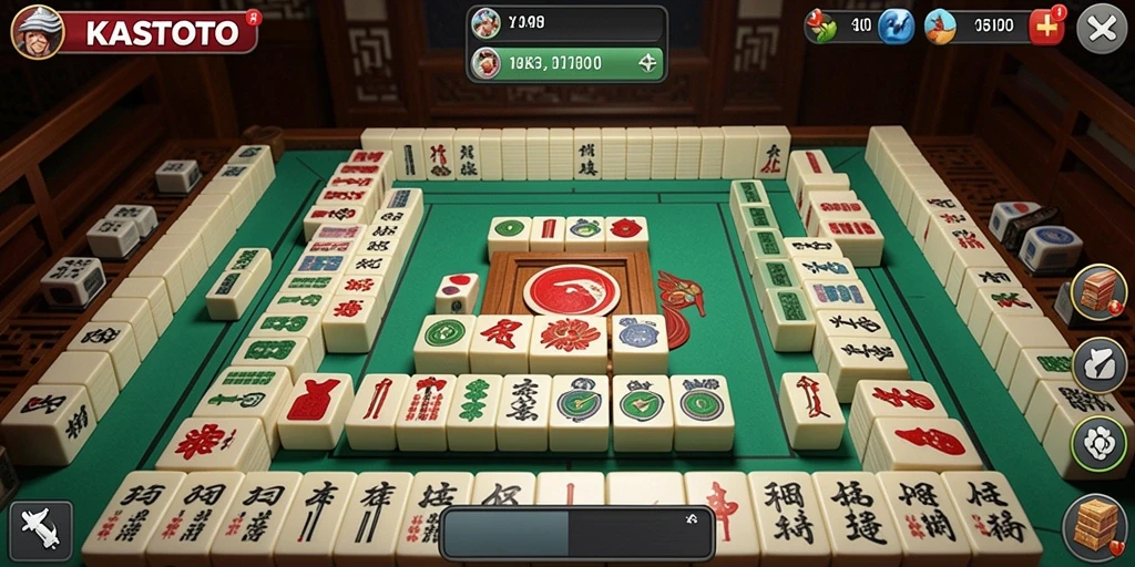 Tampilan gameplay KASTOTO yang menarik dan penuh warna.