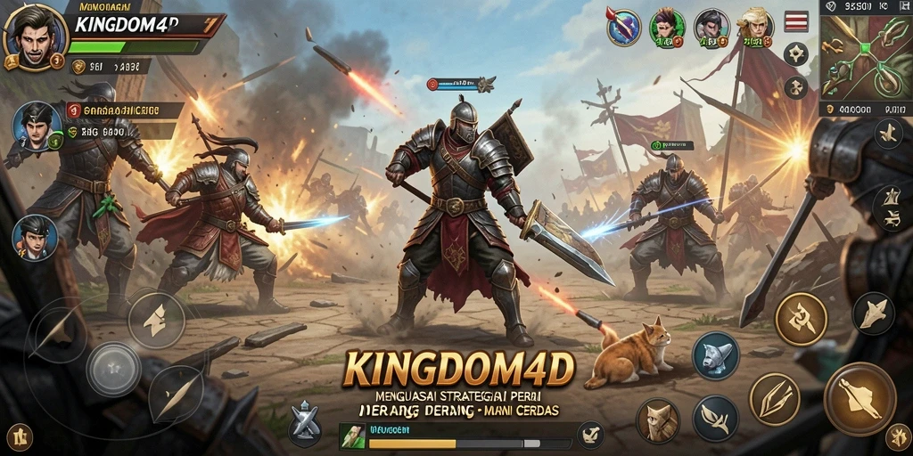 Tangkapan layar KINGDOM4D menampilkan pertempuran strategis yang mendebarkan.