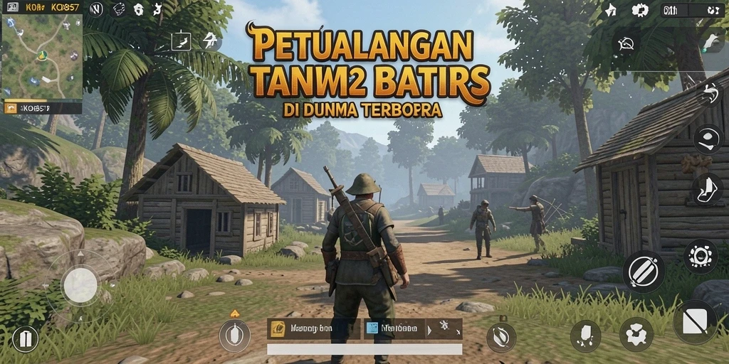 Tangkapan layar menampilkan petualangan seru di dunia terbuka.