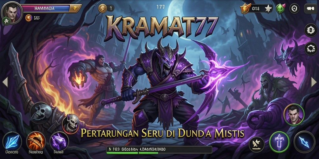 Tampilan menakjubkan dari pertarungan seru di KRAMAT77