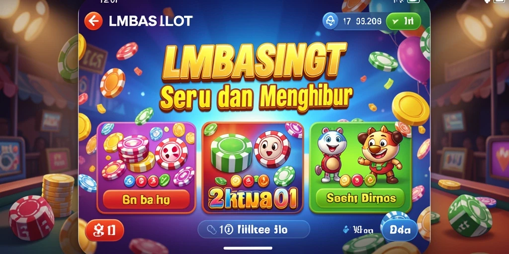 Tampilan gameplay seru dan interaktif di LMBASLOT.