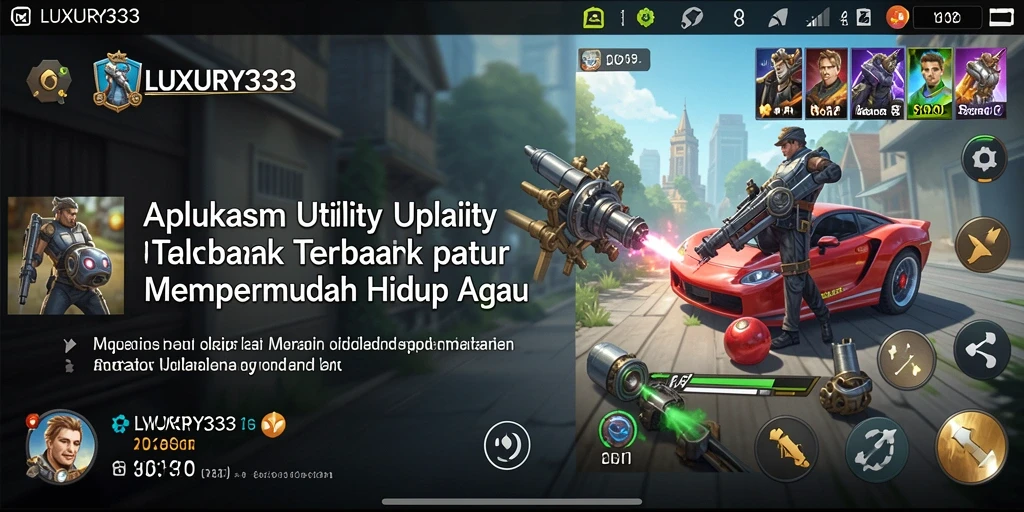 Tampilan antarmuka LUXURY333 yang intuitif dan mudah digunakan.