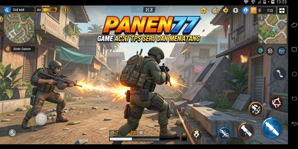 Tampilan seru dari gameplay PANEN77 yang menantang.