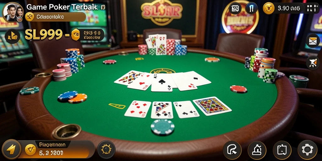 Screenshot gameplay poker yang mendebarkan di SL999.
