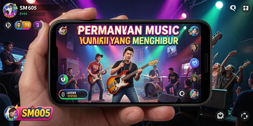 Tampilan gameplay SM605 yang menarik dan interaktif.