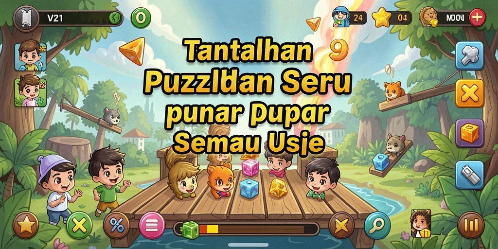 Screenshot V21 menampilkan gameplay seru dan penuh tantangan.