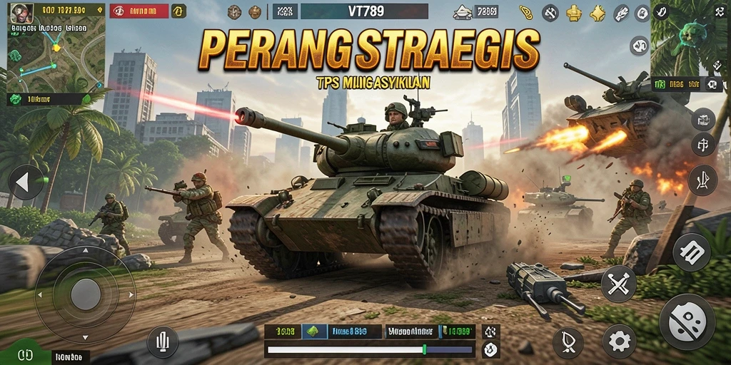 Tampilan gameplay intens dari VT789 dalam aksi seru.